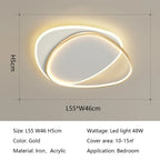 LED Ceiling Lights: Modern Round Lamps for Bedroom, Living Room, Study - Indoor Lighting Fixtures