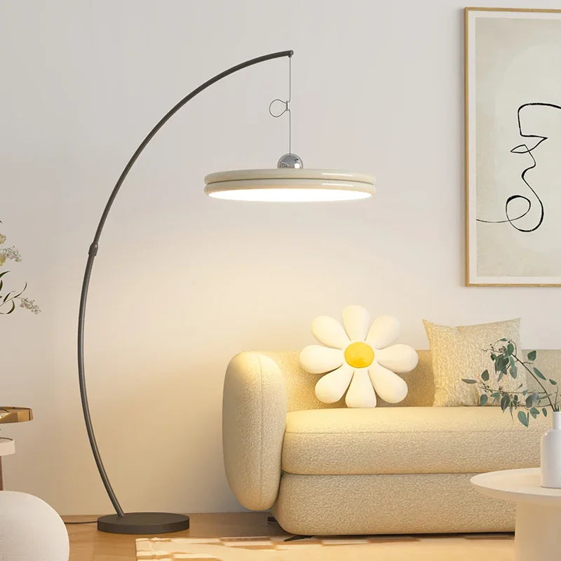 Nordic LED Floor Lamp Modern Minimalism Light Luxury Living Room Fishing Lamp