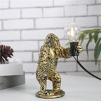 Nordic King Kong Resin Floor Lamp: Modern, Customizable LED Animal Light