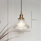 Brass Glass Retro Chandelier Art Deco LED Dining Room Light