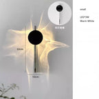 Rotatable Stainless Steel Art Wall Lamp for Bedroom Living Room