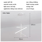 Modern Nordic Stripes LED Pendant Chandelier for Living, Dining, Bedroom & Loft