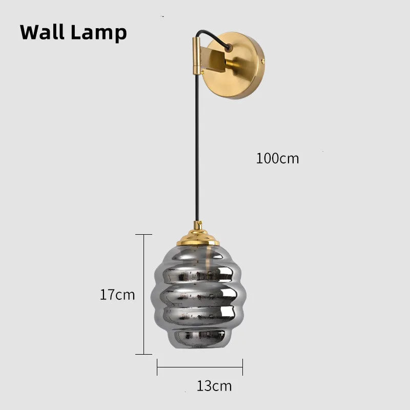 Colorful Glass Ball Pendant Light for Kitchen Dining Bar Home Decor