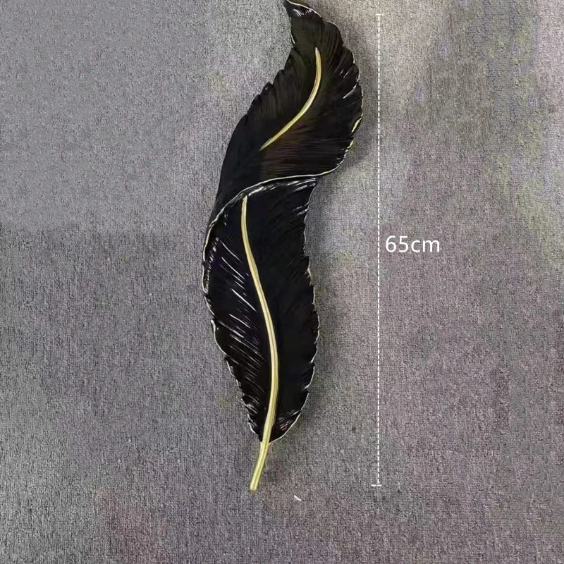 White Feather Resin Wall Lamp for TV Backdrop, Bedroom, Aisle, Corridor