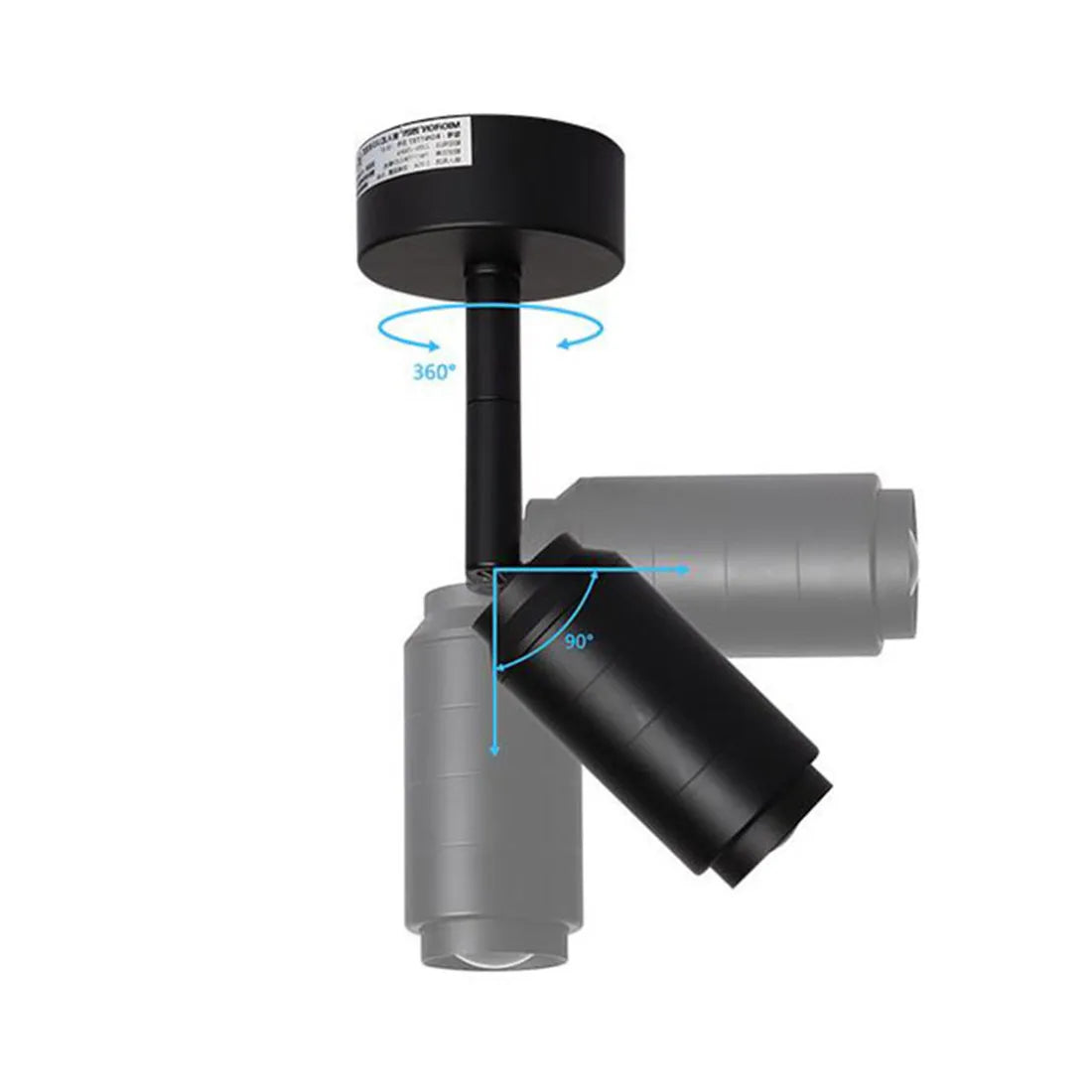 Adjustable Beam LED Ceiling Lamp with Multi-Angle Track Lighting