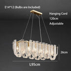 Dimmable LED Copper Ceiling Chandelier for Luxurious Living Room Lighting