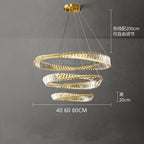 Crystal Stainless Steel Ceiling Pendant Light for Luxurious Living