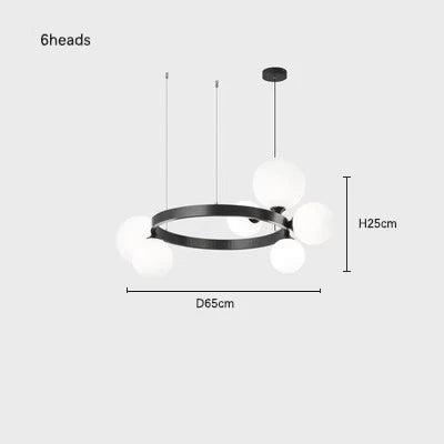 Glass Magic Bean Chandelier - Minimalist Luxury Nordic Modern Lamp