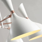 Afralia Nordic LED Multiple Head Chandelier - Black/White Iron Art - Living Room/Bedroom/Kitchen/Hotel