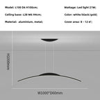 Modern Nordic LED Chandelier for Dining Room, Office, and Living Room