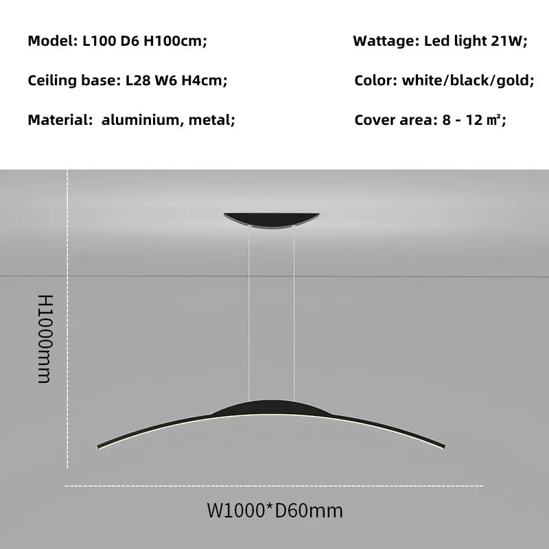 Modern Nordic LED Chandelier for Dining Room Island, Office, and Living Room