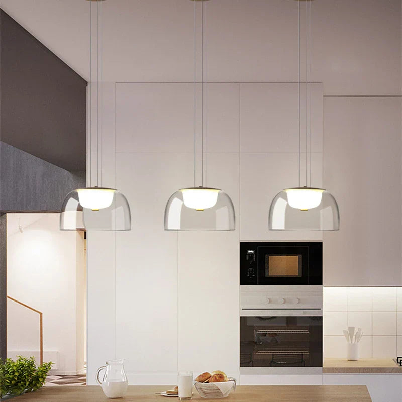 Nordic Glass Pendant Lamp for Modern Living Spaces