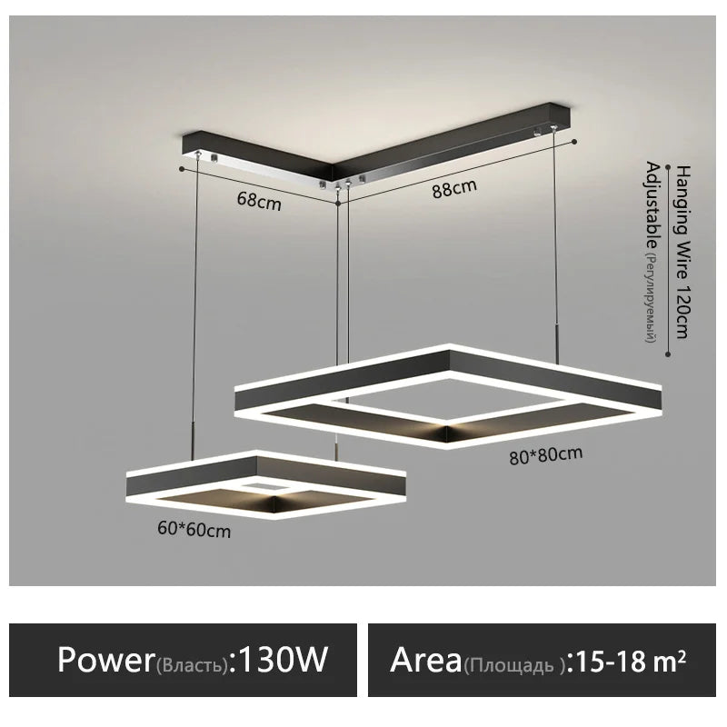 Modern LED Chandelier for Home Interior Decor Bedroom Living Room Lighting