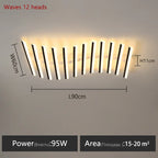 Modern Linear Ceiling Wall LED Lamps for Home Interior Decoration