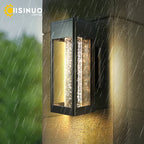Crystal Bubble Glass Wall Lamp 11W LED Outdoor Sconce IP65 Garden Light