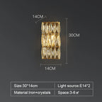 Luxury Crystal Wall Lamp for Living Room, Bedroom, Hotel Decor