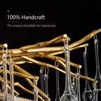 Luxury Crystal LED Chandelier Silver Gold G9 - Perfect for Indoor Hall Living Room Dining Room