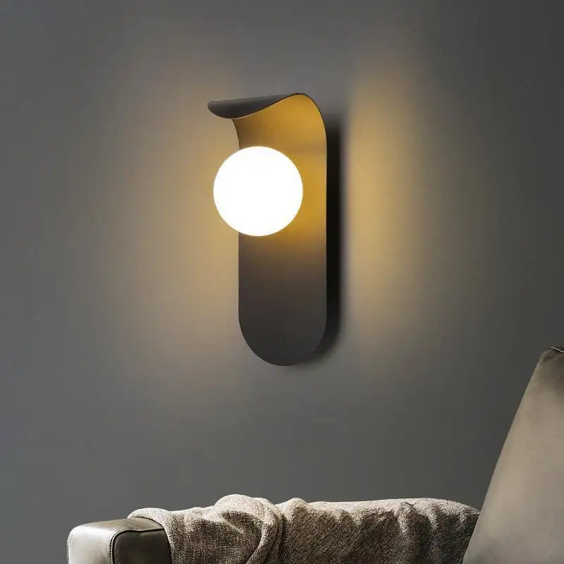 LED Round Wall Lamp for Modern Living Room and Bedroom Lighting