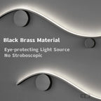 Modern Brass LED Wall Lamp, Nordic Copper Interior Light for Living Room, Bedroom, Stairs