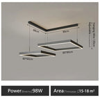 Modern LED Chandelier for Home Interior Decor Bedroom Living Room Lighting