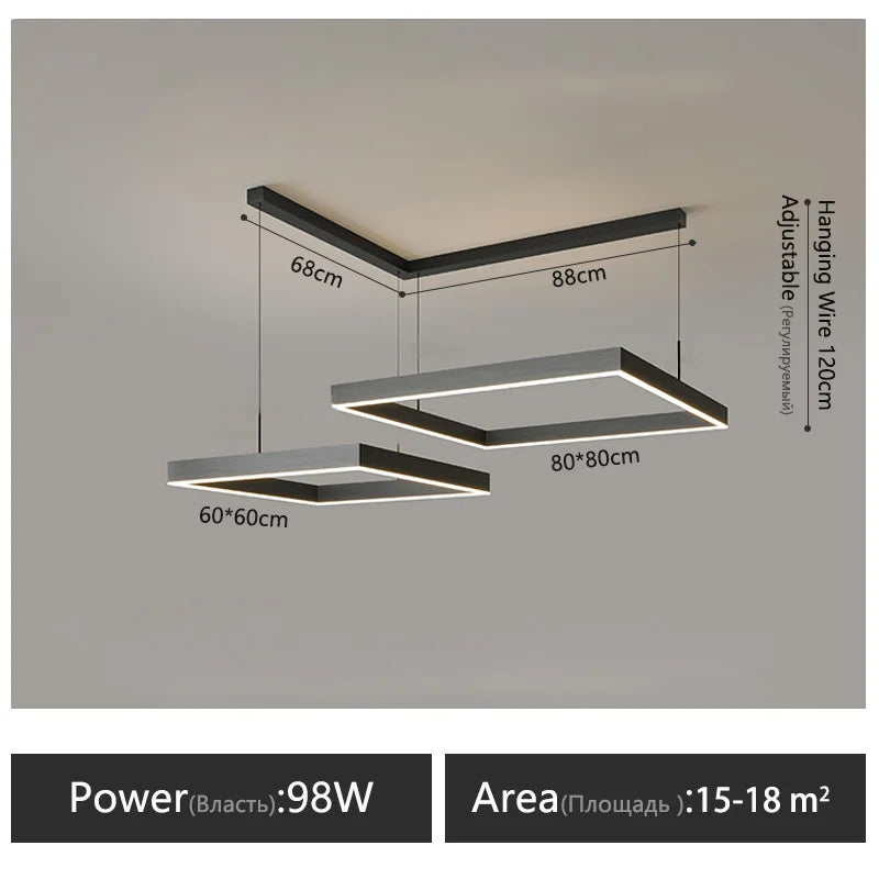 Modern LED Chandelier for Home Interior Decor Bedroom Living Room Lighting