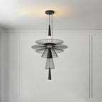 Modern Iron Art Led Pendant Light in Black/Gold for Dinning Room