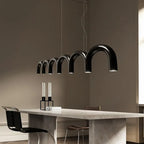 Nordic Arch LED Chandelier: Modern Art U-shaped Pendant Lamp for Kitchen, Dining, and Bar décor