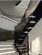 Lotus Leaf LED Pendant Chandelier for Staircase & Living Room Beauty