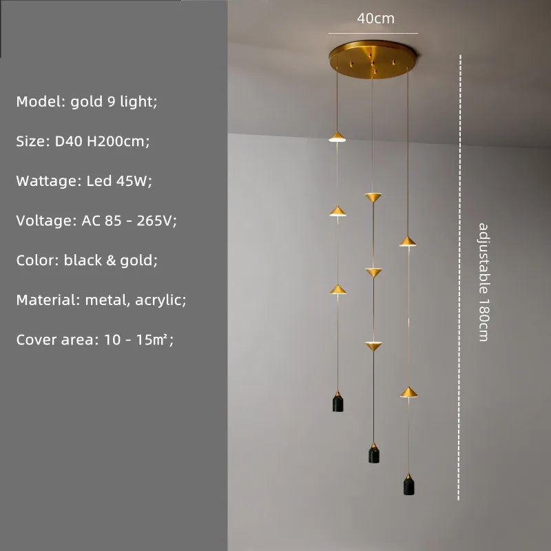 Modern LED Pendant Lights: Stylish Indoor Lighting Fixture for Home Decor