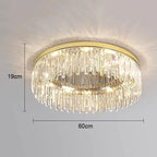 Crystal Ceiling Lamp: Modern Minimalist Light Luxury for Home Indoor Lighting