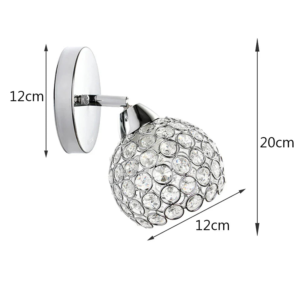 Modern Crystal Wall Lamp for Home Living Room Bedroom Decor