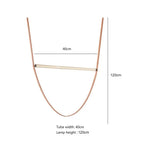 Glass Tube Pendant Lamp: Modern LED Lighting for Living Room, Duplex Villa Staircase