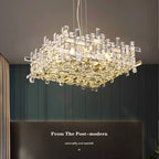 Crystal Pendant Chandelier for Modern Living, Dining, Bedroom Lighting