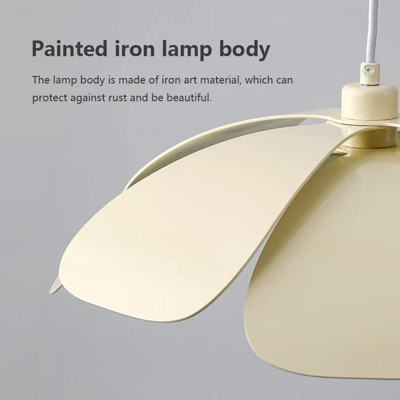 Wind Petal Chandelier: Unique Wabi Sabi LED Pendant Light for Dining Room and Bedroom