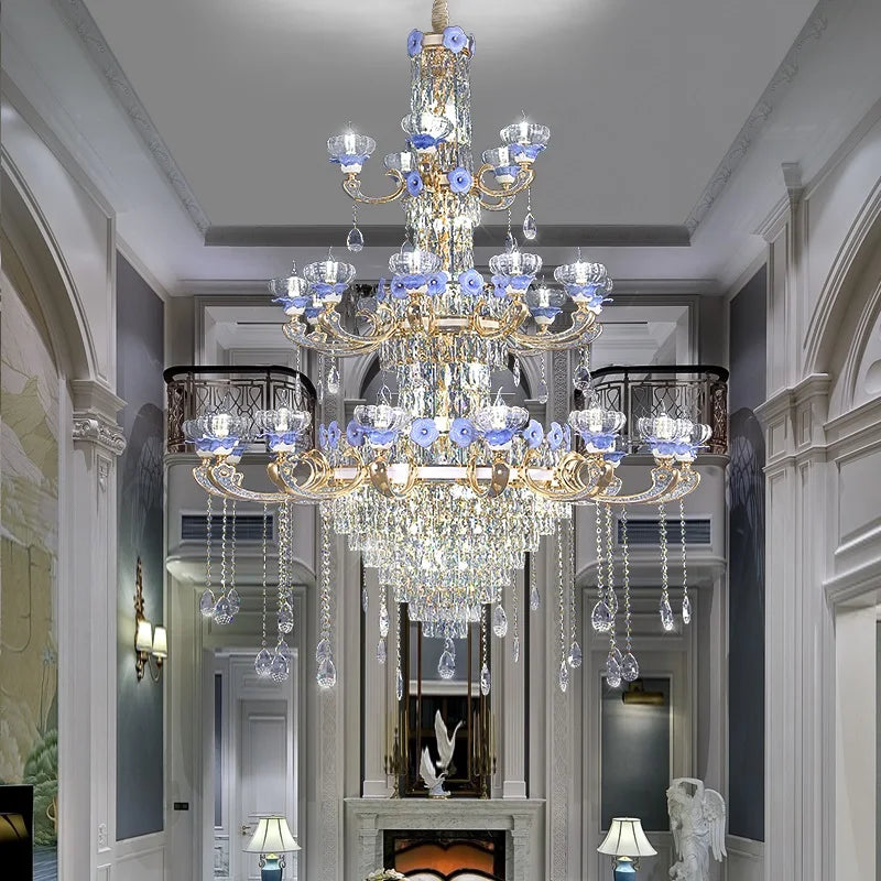 Crystal Candle Chandelier for Living Room, Bedroom, and Dining Room