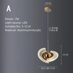 Rotatable LED Pendant Lamp for Modern Indoor Living Room Art Decor Lighting