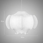 Viscontea Silk Pendant Light: Designer Italian Lamp for Living Room, Bedroom, Kitchen & Dining