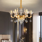 Crystal Chandelier Pendant for Villa Duplex, Hotel Lobby, European Décor
