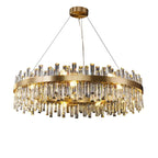 Crystal LED Oval Chandelier for Dining Room Lighting
