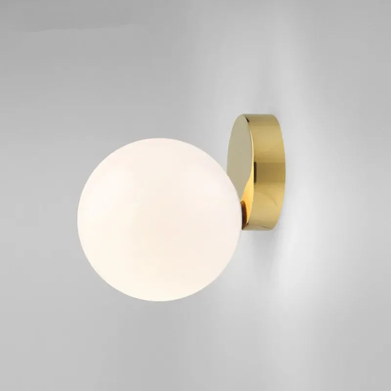 Modern Golden Glass Ball Ceiling Lamp for Bedroom, Hallway, Stairs, Indoor Lighting