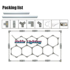Hexagon LED Tube Light for Garage & Barbershop - Ceiling & Workshop Lighting
