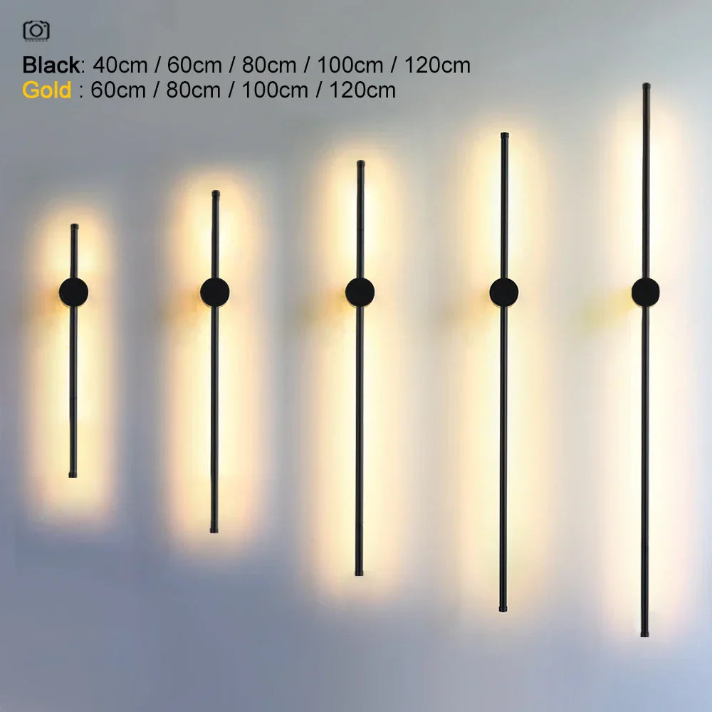 Modern LED Wall Lamp with Touch Switch, 350° Rotation for Bedroom and Living Room