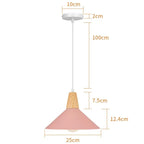 Nordic Pink Chandelier LED Pendant Light Modern Minimalist Ceiling Lamp