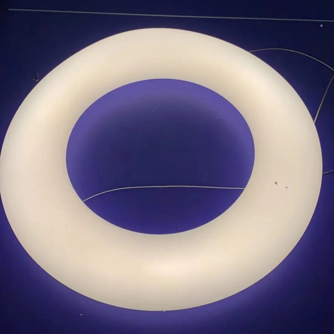 Cloud Pendant Light: Nordic Minimalist Doughnut Chandelier for Living Room & Kid's Bedroom