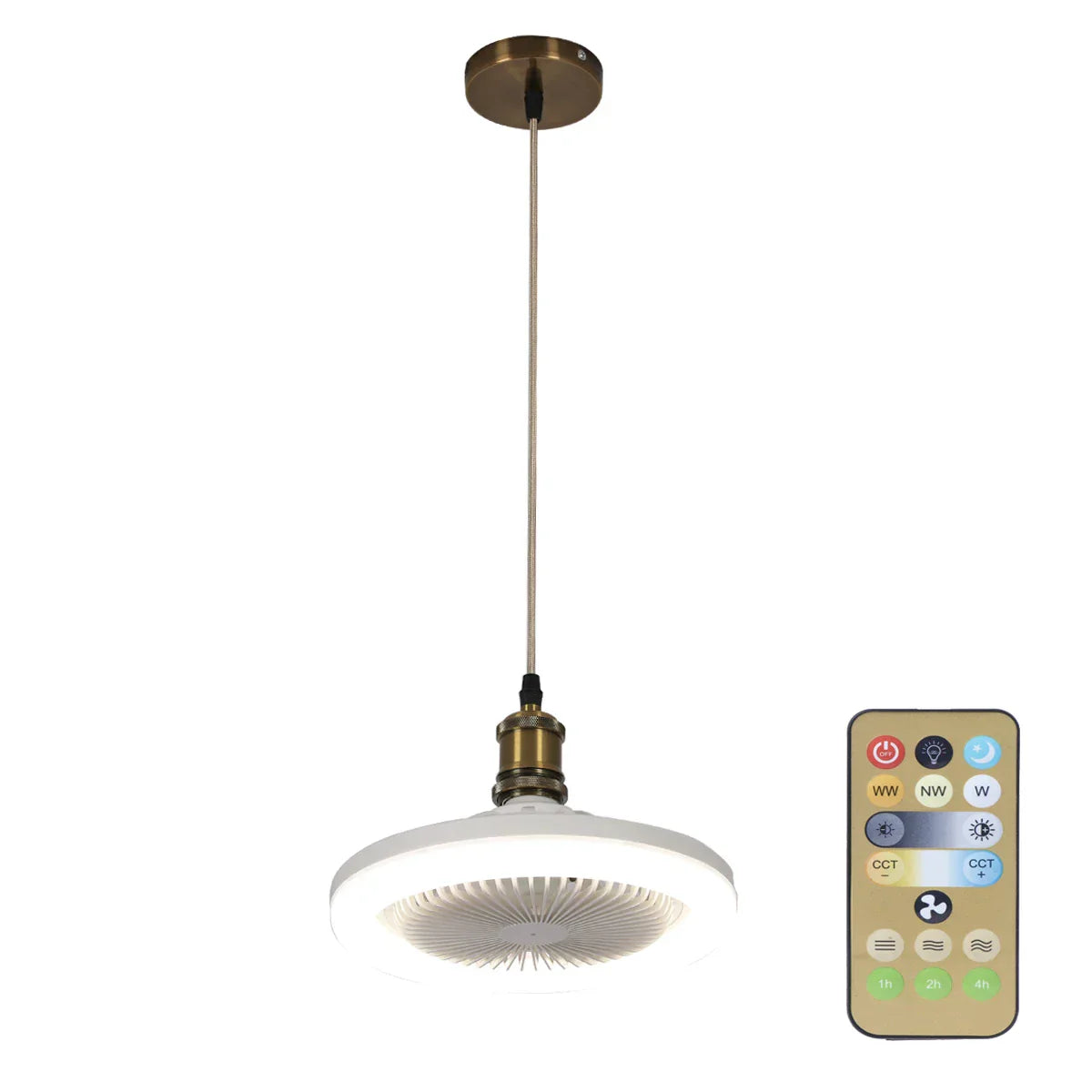 Modern 30W LED Ceiling Fan Light for Bedroom, Kitchen & Balcony