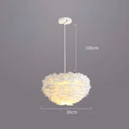 Nordic Feather Pendant Light LED Lamp for Living Room, Bedroom, Dining, Children's