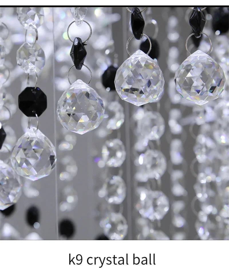 Spiral Moon & Star Crystal Chandelier: Modern Lobby & Stair Lighting Option