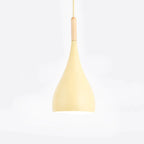 Wood Pendant Light: Modern Nordic Kitchen Ceiling Lamp for Dining Room & Coffee Bar