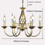Modern Chandeliers: Elegant Wrought Iron Lighting for Home, Hotel, and Dining Spaces