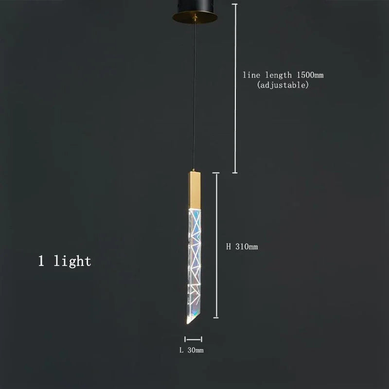 Gold Crystal LED Chandelier for Modern Loft Living Room Staircase